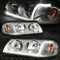thumbnail image 1 of Nuvision for 00-05 Chevy Impala LED DRL Headlight Chrome Housing Clear Corner, 1 of 9
