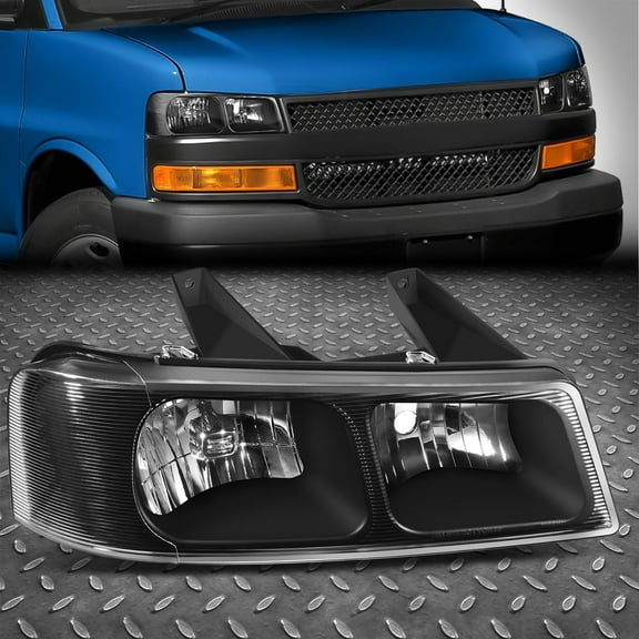 NUVISION for 03-24 Chevy Express GMC Savana 1500-4500 Passenger Right Side Headlight Lamp
