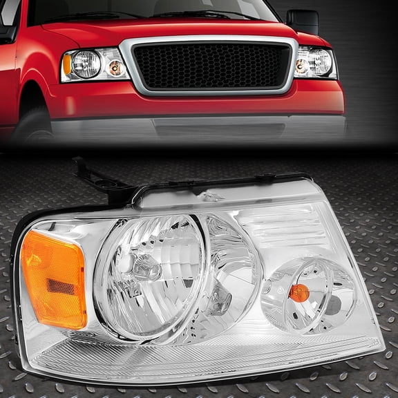 NUVISION for 04-08 Ford F150 06-08 Lincoln Mark LT OE Style Passenger Right Side Headlight Chrome