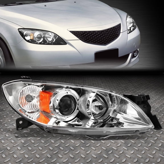NUVISION for 04-09 Mazda 3 Sedan OE Style Projector Bumper Headlight Lamp Right MA2519108