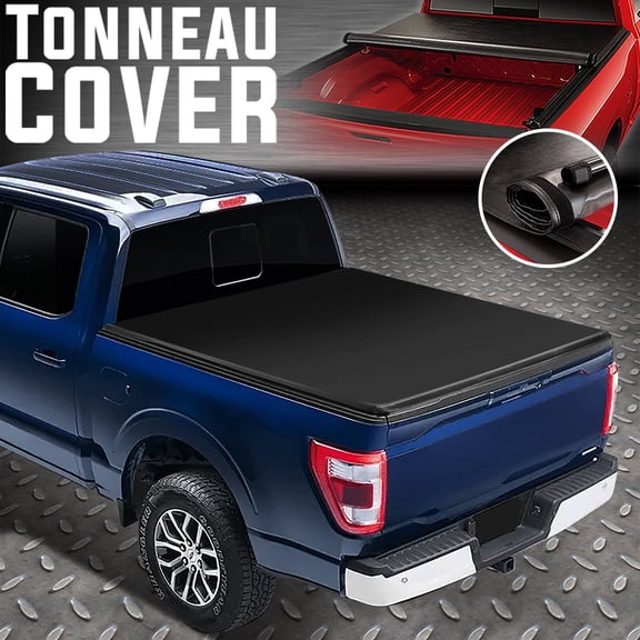 Nuvision for 04-14 Ford F150 Fleetside 8Ft Truck Bed Soft Vinyl Roll-Up Tonneau Cover
