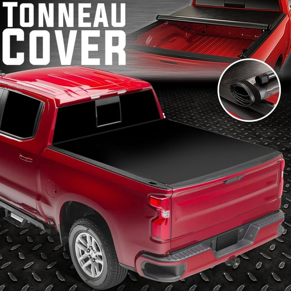 NUVISION for 07-18 Chevy Silverado GMC Sierra 5.8Ft Bed Soft Vinyl Roll-Up Tonneau Cover
