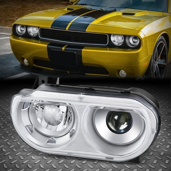 NUVISION for 08-14 Dodge Challenger OE Style Driver Left Side HID Projector Headlight