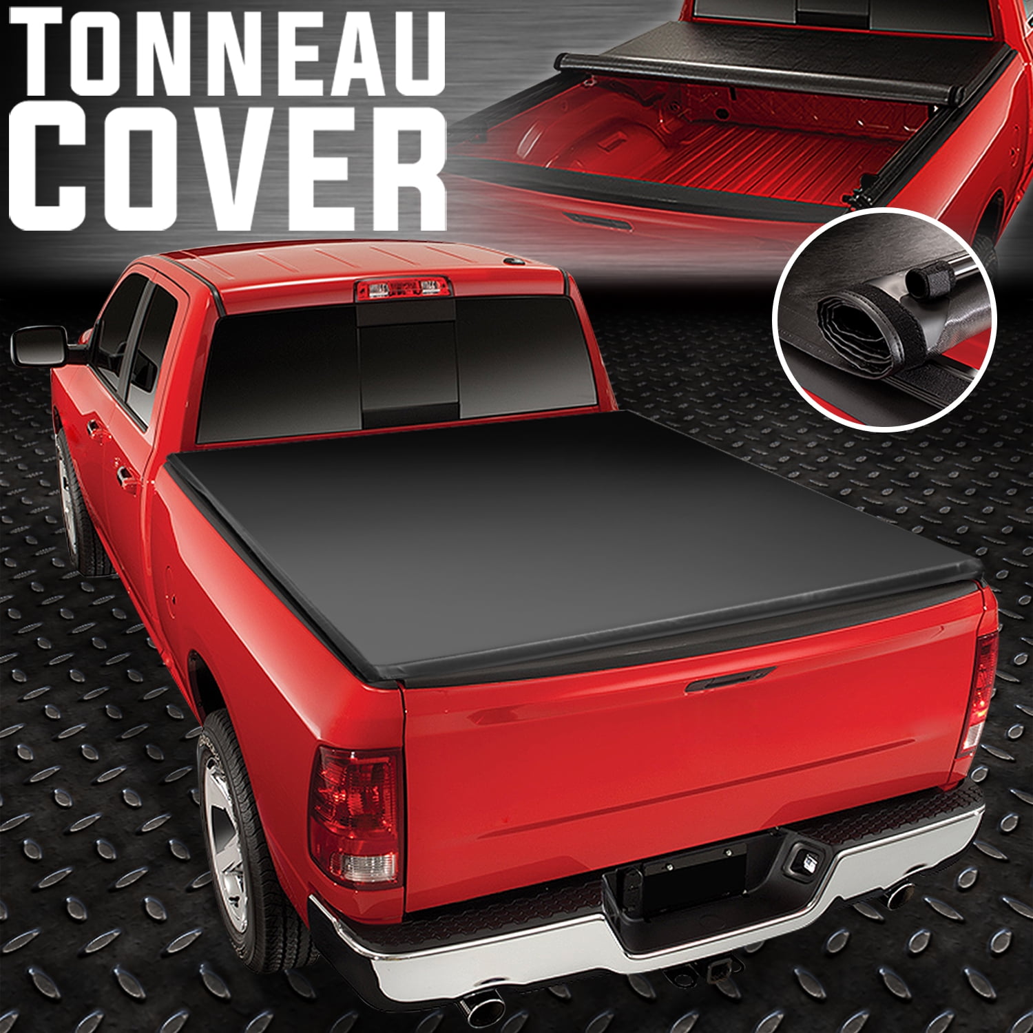 Nuvision for 09-22 Dodge Ram 1500 5.7' Fleetside Truck Bed Soft Top Roll-Up Tonneau Cover