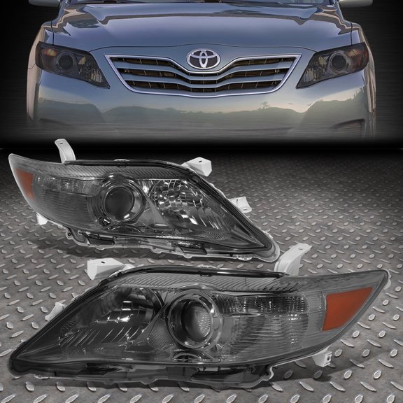 NUVISION for 10-11 Toyota Camry Smoked Lens Amber Corner Projector Headlight Head Lamp