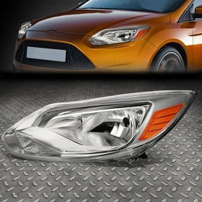 NUVISION for 12-14 Ford Focus OE Style Driver Left Side Headlight Lamp Chrome Housing