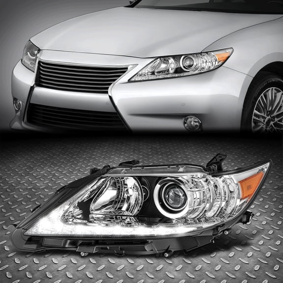 Nuvision for 13-15 Lexus ES300H ES350 OE Style Driver Left Side LED DRL Projector Headlight