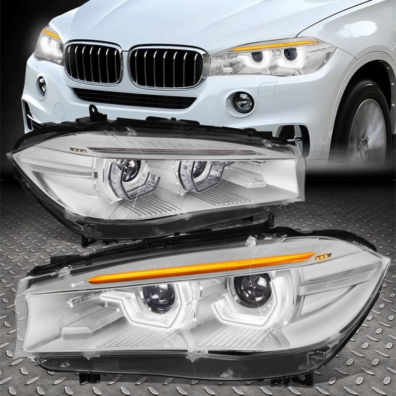 Nuvision for 14-19 BMW X5 F15 X6 W/O AFS Sequential Start-Up Led HID Projector Headlight