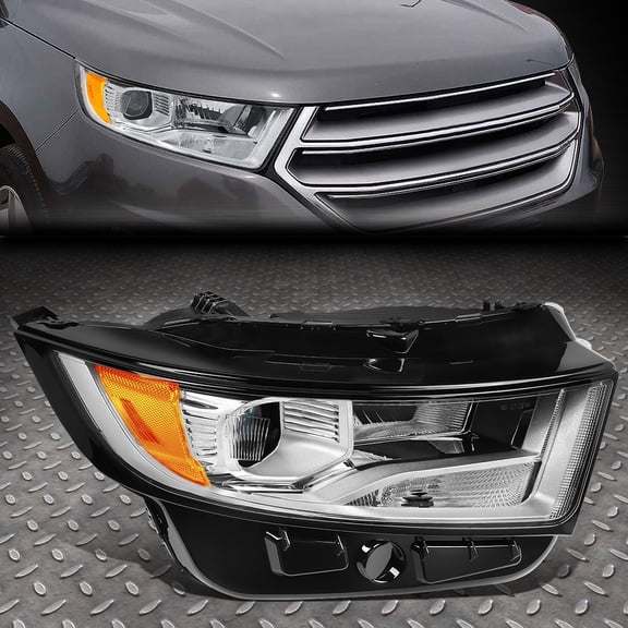 NUVISION for 15-18 Ford Edge Chrome Right RH OE Style Projector Headlight Lamp FO2503341