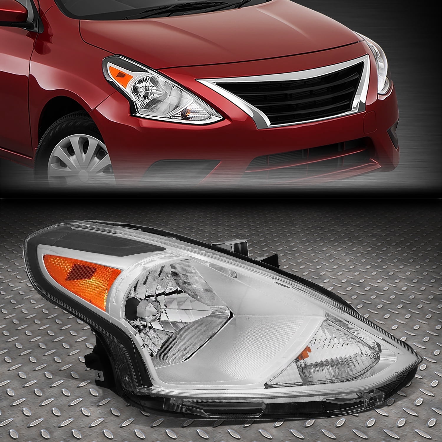 Versa Vision NUVISION for 15-19 Nissan Versa OE Style Passenger Right Side Headlight ...