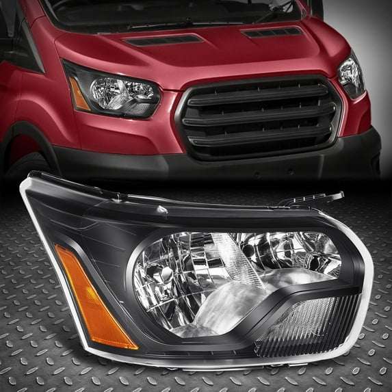NUVISION for 15-23 Ford Transit 150 250 350 OE Style Passenger Right Side Headlight Black