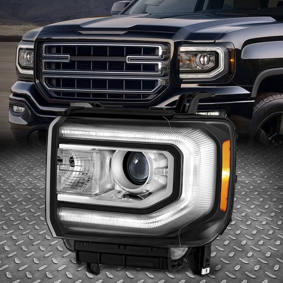 Nuvision for 16-19 GMC Sierra 1500/Limited LED DRL HID Projector Headlight Driver Side