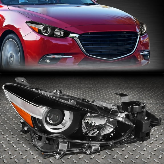 NUVISION for 17-18 Mazda 3 OE Style Right Passenger Side Halogen Projector Headlight