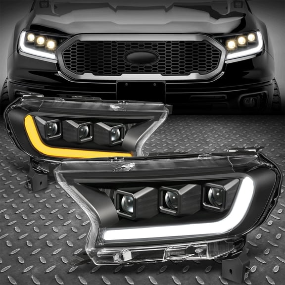 Nuvision for 19-23 Ford Ranger XLT Switchback Sequential LED Signal Projector Headlights