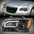thumbnail image 1 of Nuvision for 2011-2014 Chrysler 300 Driver Side LED DRL Projector Headlight Lamp Black, 1 of 8