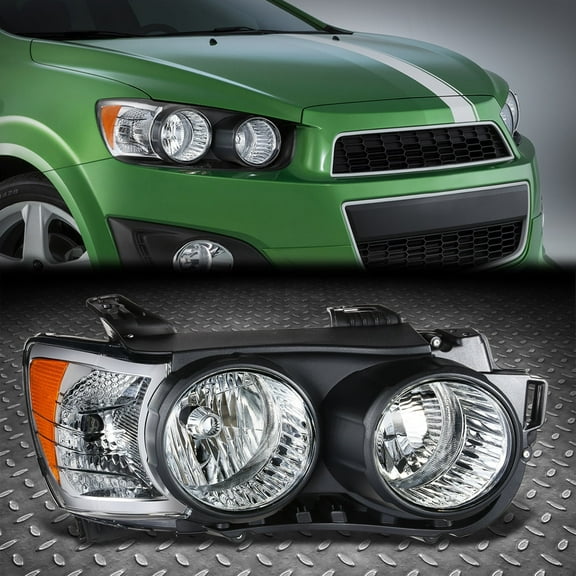 Nuvision for 2012-2016 Chevy Sonic w/Black Bezel Passenger Side OE Style Headlight Lamp