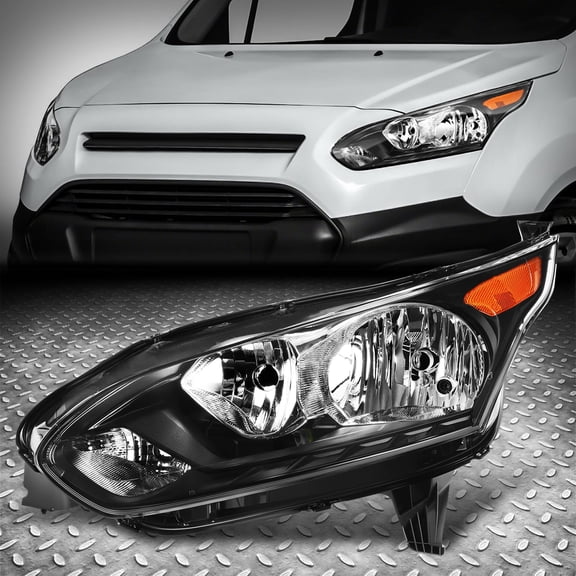 Nuvision for 2014-2018 Ford Transit Connect Black Amber Housing Corner Driver Left Side