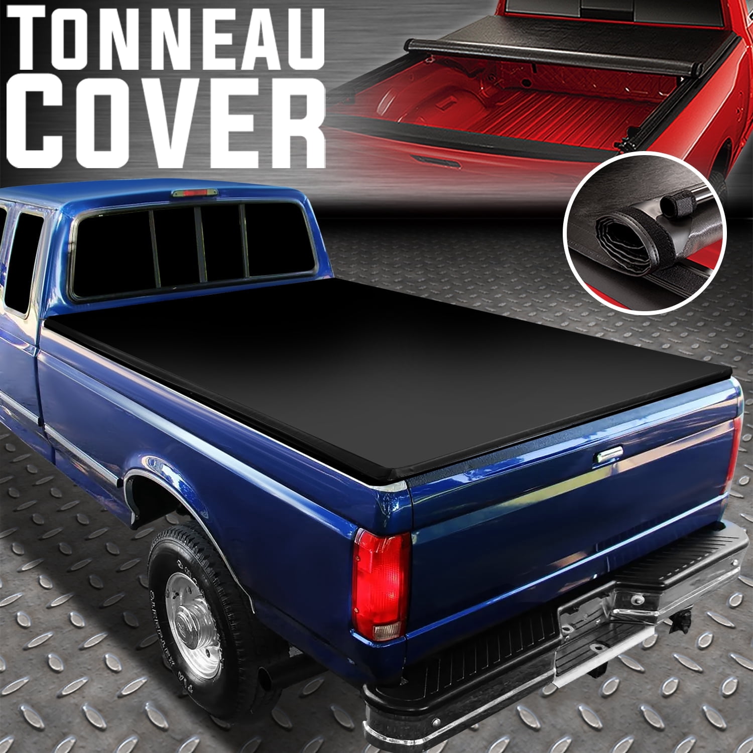 RealTruck TruXedo 73 96 F 150/F 250/73 98 F 250/F 350 Lo Pro Soft Roll Up Tonneau Cover   8 ft Bed|538601 | Omni Garage