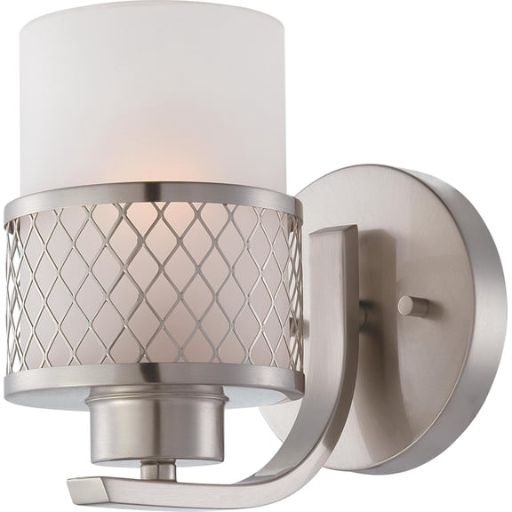 NUVO 60/4681 One Light Vanity, Pwt, Nckl, B/S, Slvr