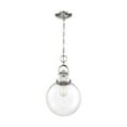 thumbnail image 1 of 60/6672-Nuvo Lighting-Skyloft-1 Light Pendant-9.88 Inches Wide by 17.63 Inches High-Polished Nickel Finish    -Traditional Installation, 1 of 6