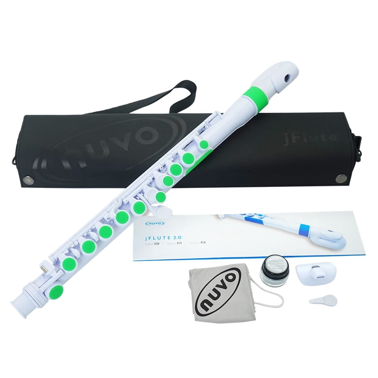 Nuvo Flute, White/Green (N220JFGN) - Walmart.com