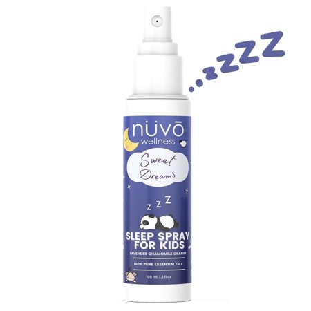 NUVO Wellness Bedtime Spray For Kids - Gentle Sleep Spray For Pillows With Soothing Orange & Lavender