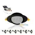 thumbnail image 1 of NuWatt Black 4 Inch Gimbal LED Recessed Lighting, 2700K/3000K/3500K/4000K/5000K Selectable, 630LM, Dimmable, Damp Rated, Adjustable Lens Canless Lights for Sloped Ceiling, Metal Junction Box, 6 Pack, 1 of 10