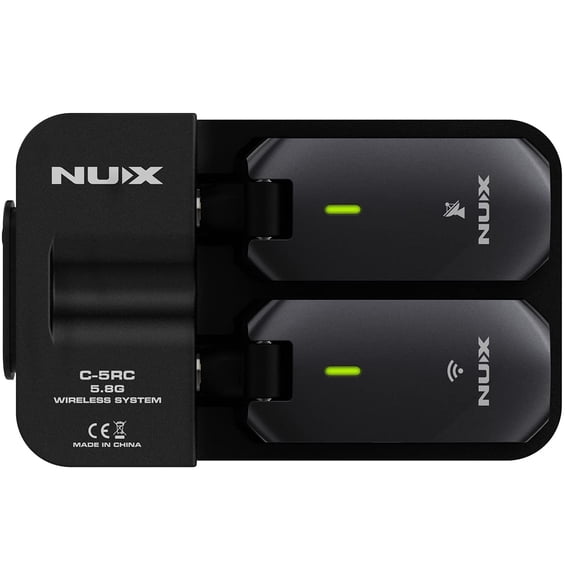 NUX C-5RC 5.8GHz Wireless Guitar System With Charging Case Black