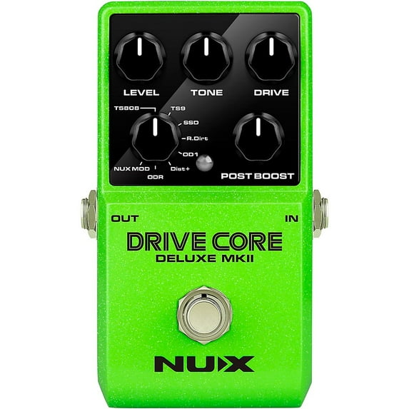 NUX Drive Core Deluxe MKII Overdrive Effects Pedal Green