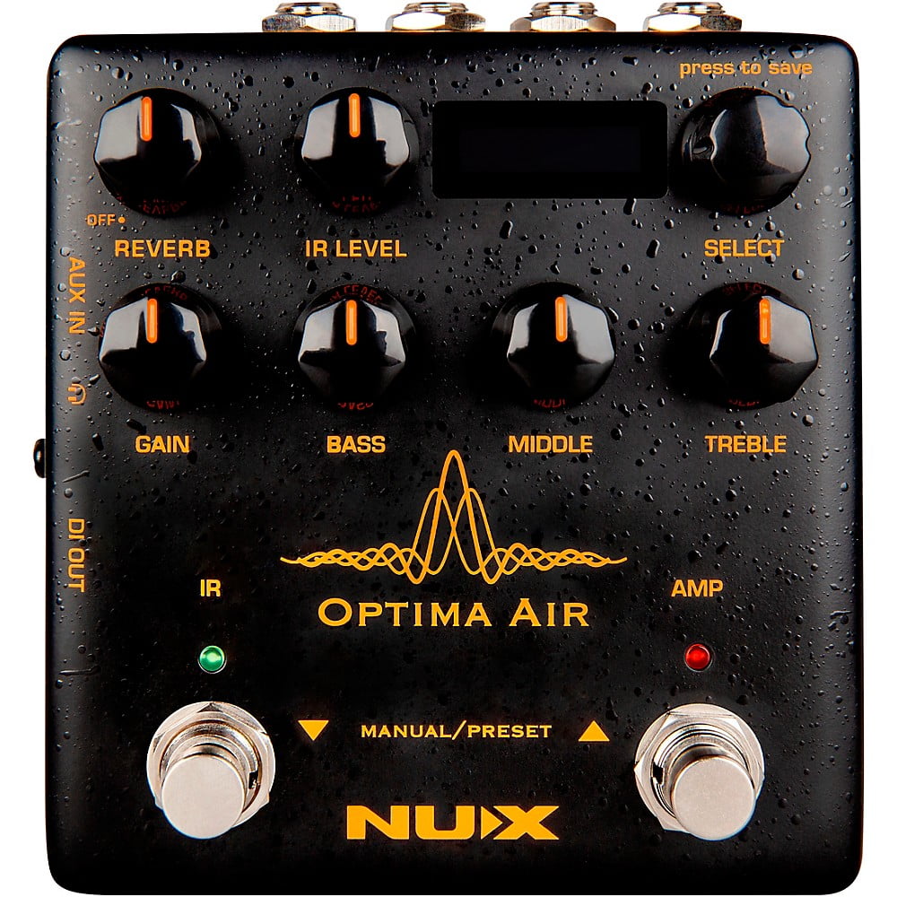 NUX Optima Air Dual-Switch Acoustic Guitar Simulator with a Preamp,IR Loader, Capturing Mode
