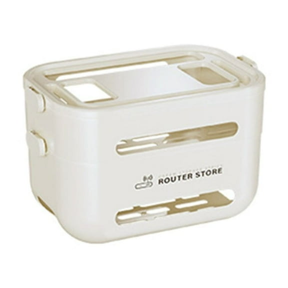 NUYADA Router Storage Box Tv Set-Top Box Storage Rack Socket Wire Organizer