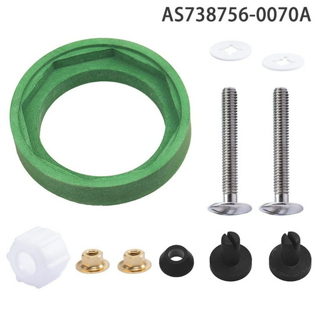 NUYADA Toilet Tank to Bowl Coupling Kit Gasket Bolt for 3inch Flush