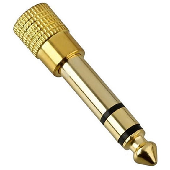 NUZYZ 1/8 3.5mm Female to 6.5mm 1/4 Male Headphone Jack Adapter Plug Stereo Audio