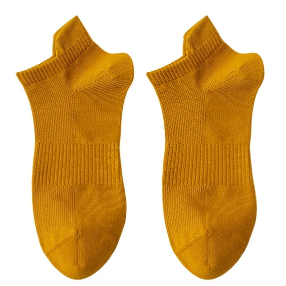 NUZYZ 1 Pair Men Boat Socks Low-cut Shallow Cotton Solid Color High Elasticity Anti-slip Soft Sweat-absorption Anti-shrink Sports Short Invisible Socks