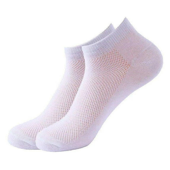 NUZYZ 1 Pair Unisex Socks Hollow Mesh Great Breathability Mid-tube Low-cut Anti-slip High Elasticity Quick Dry Sweat Absorption Daily Wear Sport Socks