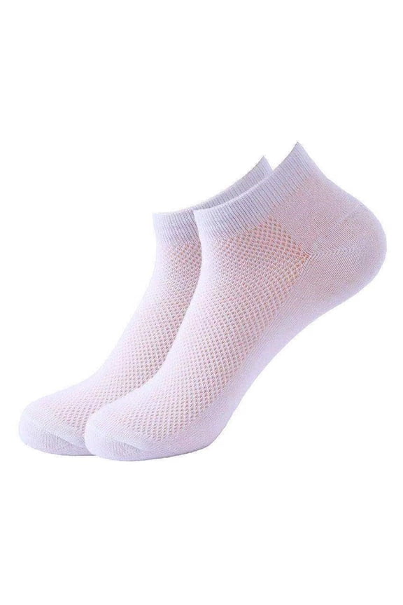 1 Pair Unisex Socks Hollow Mesh Great Breathability Mid-tube Low-cut Anti-slip High Elasticity Quick Dry Sweat Absorption Daily Wear Sport Socks