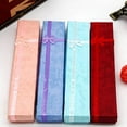 thumbnail image 1 of NUZYZ 1 Pc Elegant Bowknot Long Necklace Bracelet Display Storage Case Jewelry Gift Box, 1 of 8
