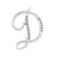 thumbnail image 1 of NUZYZ 1 Pc Unisex Rhinestone English Letters Alphabet A-Z Brooch Pin Ornament, 1 of 7