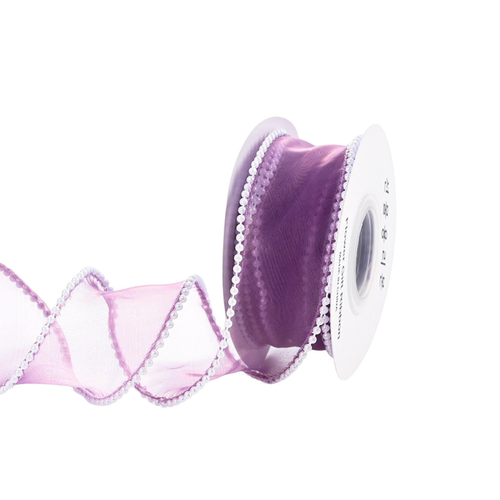Party Riben NUZYZ 1 Roll 4cm Bouquet Ribbon Faux Pearl Edge Strong Toughness ...