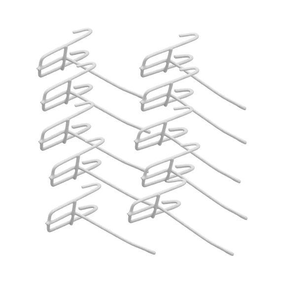 NUZYZ 10Pcs Hooks Wear-resistant Removable Metal Stable Mesh Panel Hangers for Home