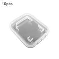thumbnail image 1 of NUZYZ 10Pcs Lightweight Clear Standard SD SDHC Memory Card Case Storage Holder Box, 1 of 3