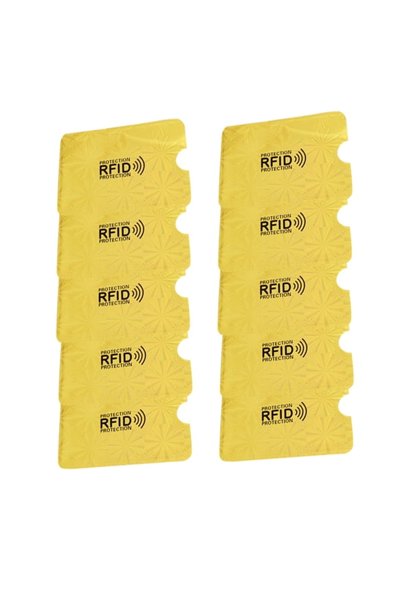 10Pcs Portable Anti-magnetic RFID Credit Bank ID Card Sleeve Protective Case