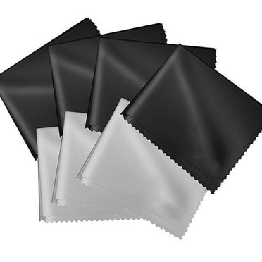 NUZYZ 10Pcs Saw Tooth Edge Premium Microfiber Cleaning Cloths for Lens Glasses Screen