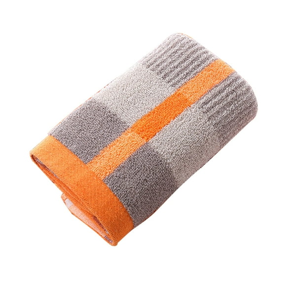 NUZYZ 1Pc Bath Towel Cotton Large Check Towel Washcloth Bath Bathroom Home Accessories