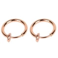 thumbnail image 1 of NUZYZ 2 Pcs Fake Clip on Spring Nose Septum Ring Earring Non Piercing Unisex Jewelry, 1 of 8