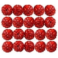thumbnail image 1 of NUZYZ 20Pcs 10mm Czech Rhinestones Pave Clay Round Disco Ball Spacer Beads, 1 of 8