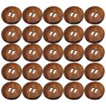 thumbnail image 1 of NUZYZ 25Pcs Sewing Buttons Smooth Convenient Installation Coffee Color Dark Coffee 2 Holes Round Wood Sewing Buttons for Apparel, 1 of 7