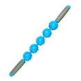 thumbnail image 1 of NUZYZ 5 Rotating Balls Yoga Muscle Pain Pressure Relief Relaxing Massage Roller Stick Blue, 1 of 8