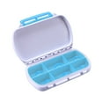 thumbnail image 1 of NUZYZ 6 Slot Waterproof Pill Box Storage Container Travel Drug Medicine Case, 1 of 7