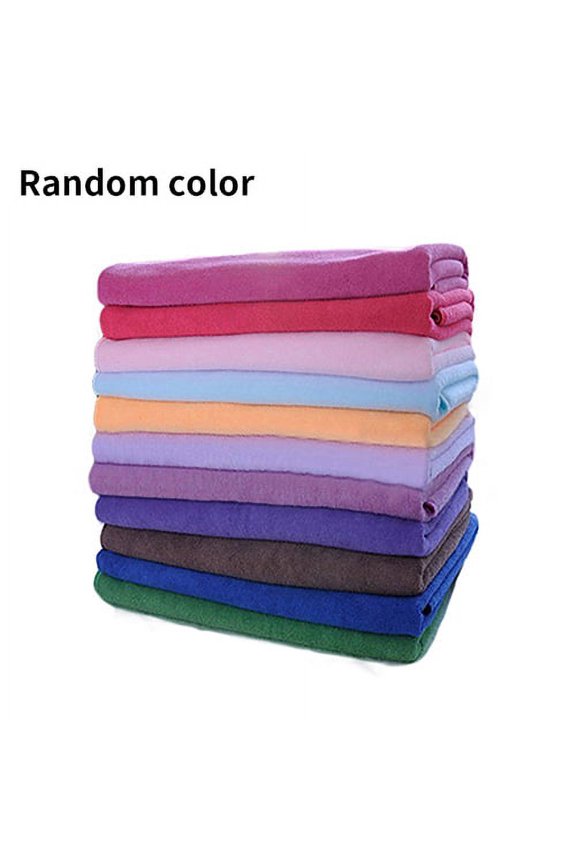 Absorbent Microfiber Fleece Shower Spa Body Wrap Bathing Towel 70x140cm